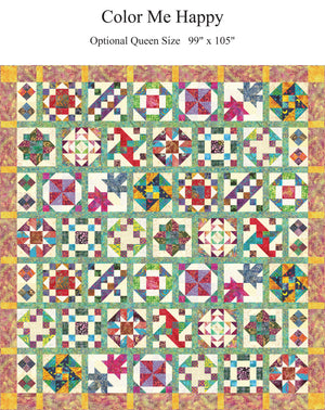 Color Me Happy Block of the Month PDF Download Complete Set