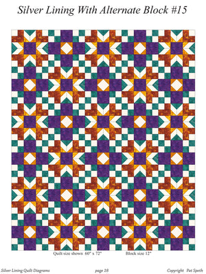 Silver Lining Quilt Two Block Design Guide in Print