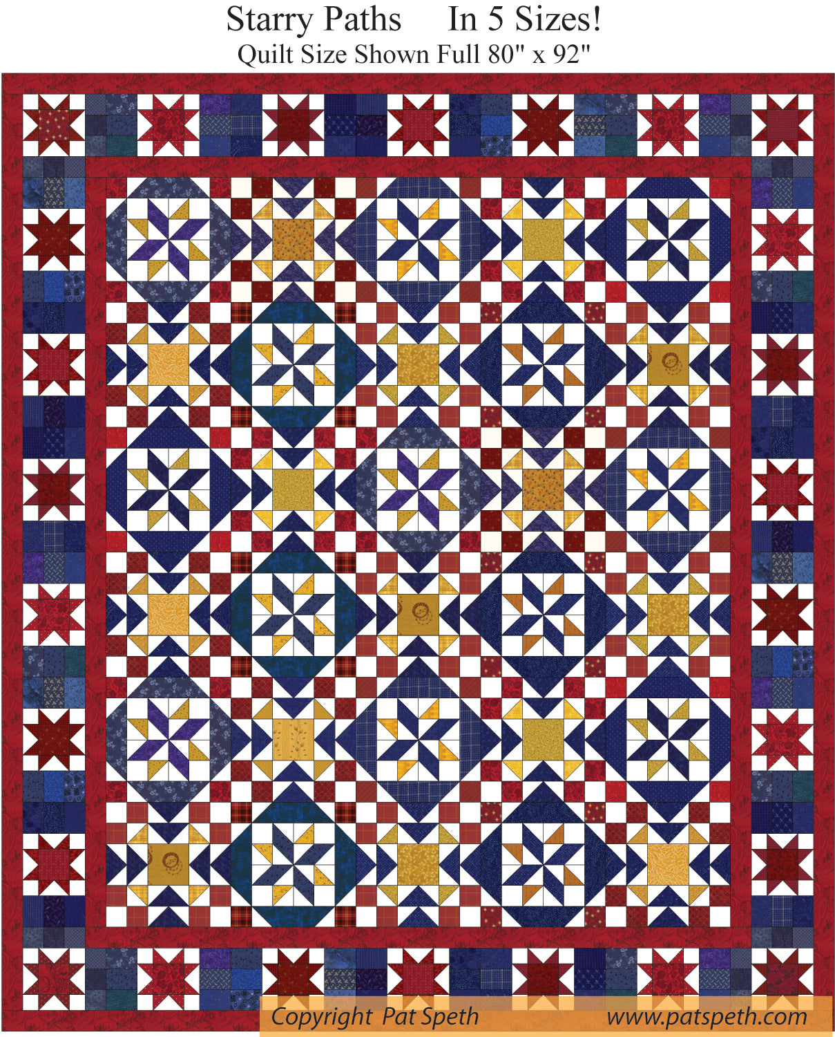 Starry Fall Path Starry Paths – Pat Speth Quilts