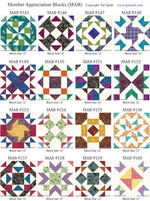 Group Image of Member Appreciation Blocks (MAB) #145 - #160 PDF Download