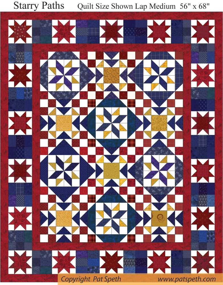 Starry Fall Path Starry Paths – Pat Speth Quilts