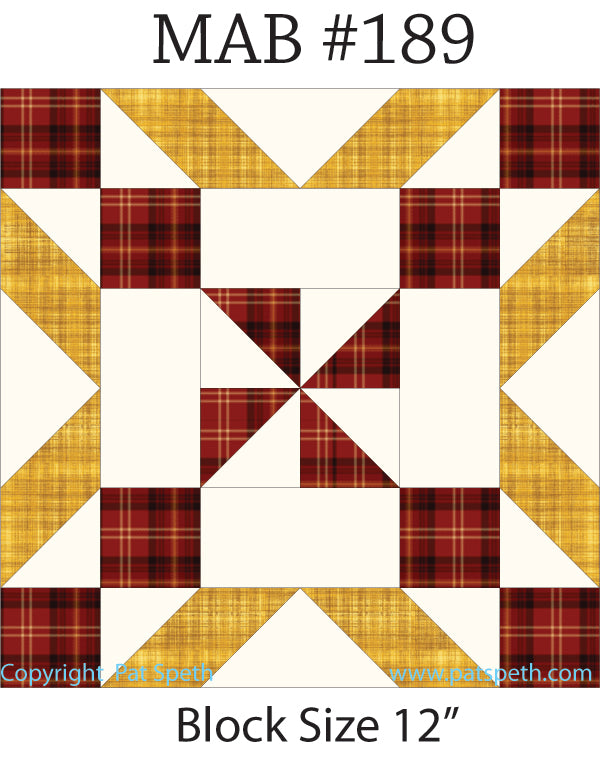 Member Appreciation Block #189 – Pat Speth Quilts