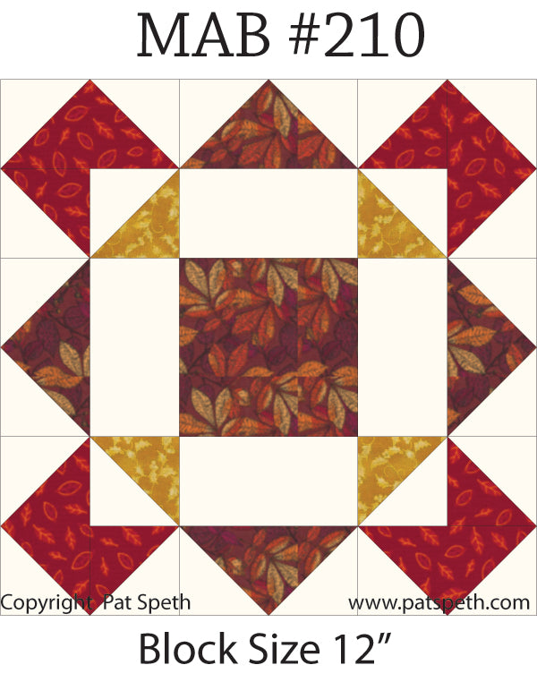 Member Appreciation Block #210 – Pat Speth Quilts