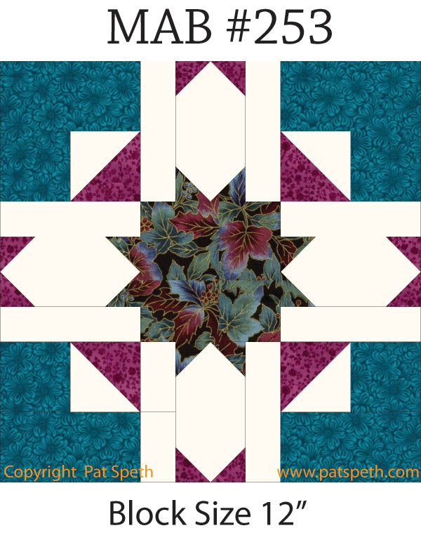 Member Appreciation Block #253 – Pat Speth Quilts