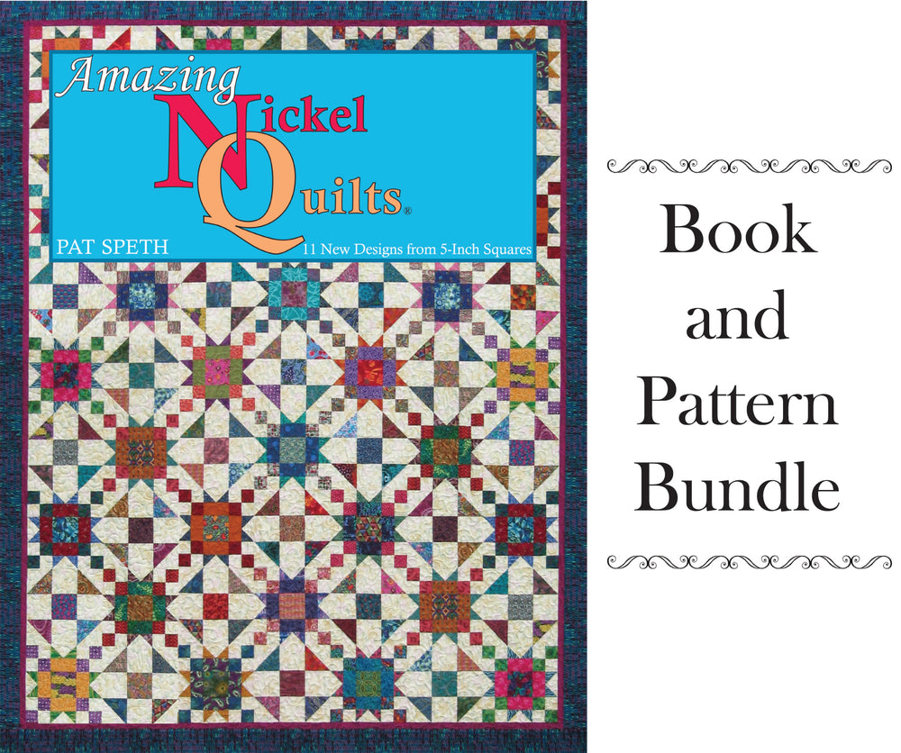 Amazing Nickel Quilts Book and 12 Pattern Bundle