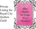 Miss Marple Licensing Fee for Quilt Guilds or Quilt Shops