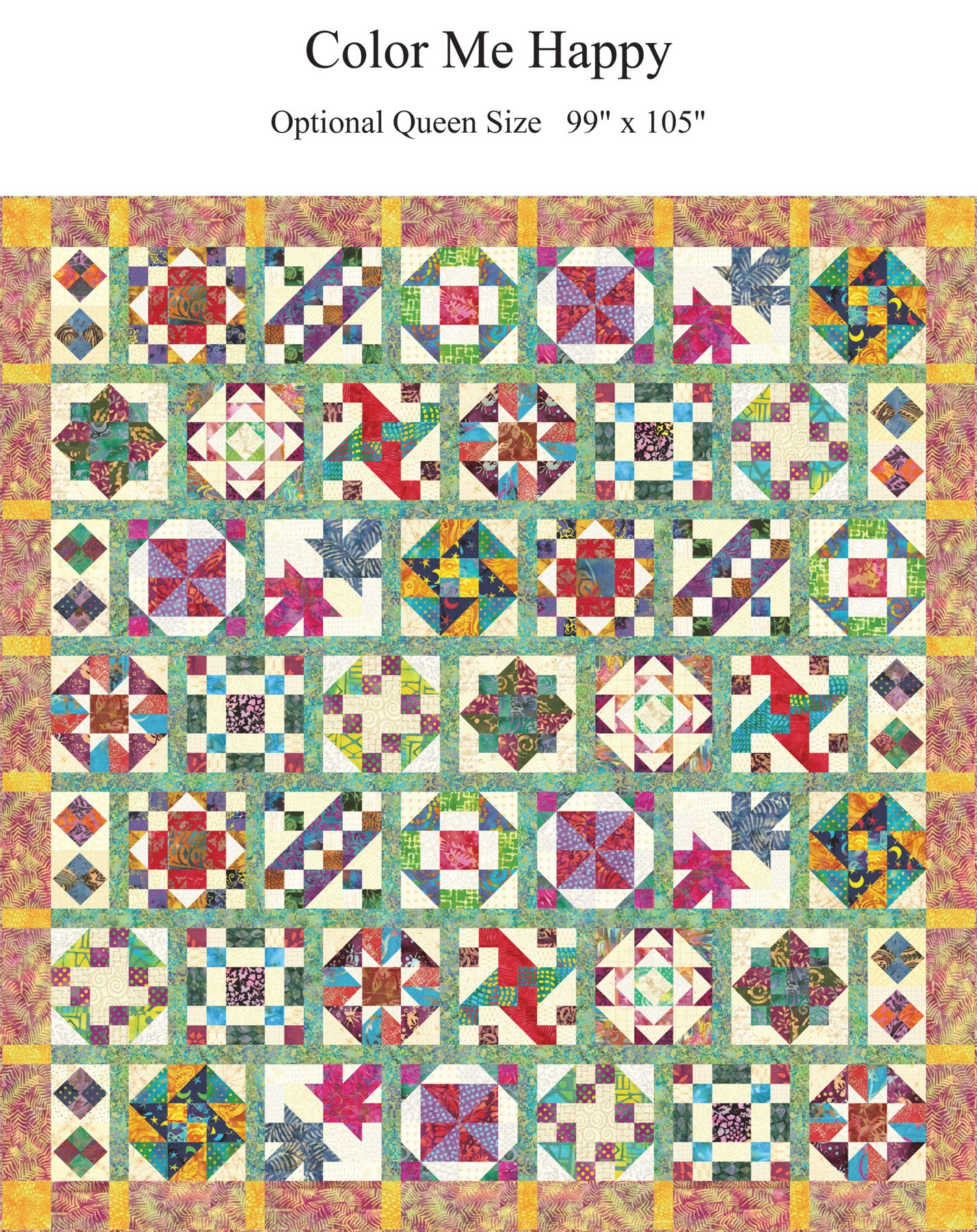 Color Me Happy Block of the Month Complete Set – Pat Speth Quilts